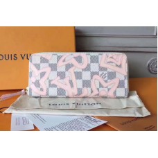 Louis Vuitton N60099 Damier Azur Canvas Clemence Wallet Louis Vuitton N60099 Damier Azur Canvas Clemence Wallet
