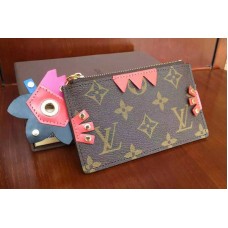 Louis Vuitton M61487 Monogram Canvas Key Pouch Totem Louis Vuitton M61487 Monogram Canvas Key Pouch Totem