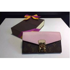 Louis Vuitton M61279 Monogram Canvas Pallas Wallet Rose Ballerine Louis Vuitton M61279 Monogram Canvas Pallas Wallet Rose Ballerine