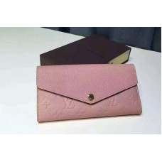 Louis Vuitton M61291 Monogram Empreinte Sarah Wallet Rose Ballerine Louis Vuitton M61291 Monogram Empreinte Sarah Wallet Rose Ballerine