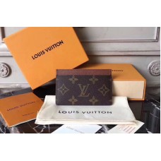 Louis Vuitton M61733 LV Card Holder Monogram Canvas Brown Louis Vuitton M61733 LV Card Holder Monogram Canvas Brown