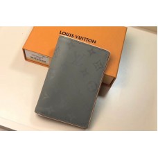 Louis Vuitton M64502 LV Monogram Titanium Canvas Passport Cover Louis Vuitton M64502 LV Monogram Titanium Canvas Passport Cover