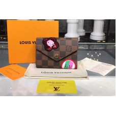 Louis Vuitton N60149 LV Damier Ebene Canvas Victorine Wallet Louis Vuitton N60149 LV Damier Ebene Canvas Victorine Wallet