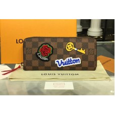 Louis Vuitton N60147 LV Clemence Wallets Damier Ebene Canvas Louis Vuitton N60147 LV Clemence Wallets Damier Ebene Canvas