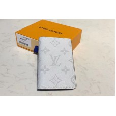 Louis Vuitton M30315 LV Pocket Organizer Wallet White Monogram Canvas Louis Vuitton M30315 LV Pocket Organizer Wallet White Monogram Canvas