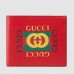 Gucci Red Print Leather Bi-fold Wallet Gucci Red Print Leather Bi-fold Wallet