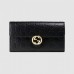 Gucci Icon Continental Wallet In Black Guccissima Leather Gucci Icon Continental Wallet In Black Guccissima Leather