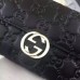 Gucci Icon Continental Wallet In Black Guccissima Leather Gucci Icon Continental Wallet In Black Guccissima Leather