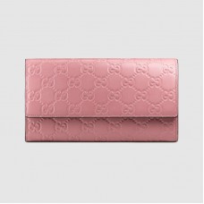 Gucci Continental Flap Wallet In Pink Guccissima Leather Gucci Continental Flap Wallet In Pink Guccissima Leather