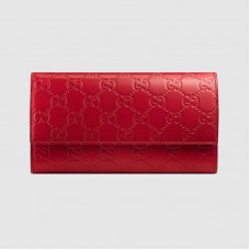 Gucci Continental Flap Wallet In Red Guccissima Leather Gucci Continental Flap Wallet In Red Guccissima Leather