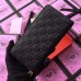 Gucci Zip Around Wallet In Black Guccissima Leather Gucci Zip Around Wallet In Black Guccissima Leather