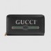 Gucci Black Print Leather Zip Around Wallet Gucci Black Print Leather Zip Around Wallet