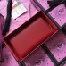 Gucci Red Print Leather Zip Around Wallet Gucci Red Print Leather Zip Around Wallet