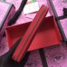 Gucci Red Print Leather Zip Around Wallet Gucci Red Print Leather Zip Around Wallet