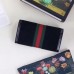 Gucci Black Ophidia GG Suede Continental Wallet Gucci Black Ophidia GG Suede Continental Wallet