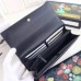 Gucci Black Ophidia GG Suede Continental Wallet Gucci Black Ophidia GG Suede Continental Wallet