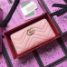 Gucci Light Pink GG Marmont Zip Around Wallet Gucci Light Pink GG Marmont Zip Around Wallet