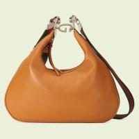Gucci Attache Large Shoulder Bag In Dark Orange Leather Gucci Attache Large Shoulder Bag In Dark Orange Leather