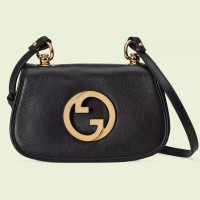 Gucci Blondie Mini Shoulder Bag In Black Leather Gucci Blondie Mini Shoulder Bag In Black Leather