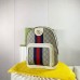 Gucci Ophidia GG Supreme Backpack With White Leather Gucci Ophidia GG Supreme Backpack With White Leather