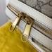 Gucci Ophidia GG Supreme Backpack With White Leather Gucci Ophidia GG Supreme Backpack With White Leather