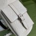 Gucci Men's Backpack In White GG Embossed Leather Gucci Men's Backpack In White GG Embossed Leather