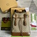 Gucci Medium Backpack In Beige GG Canvas with Interlocking G Gucci Medium Backpack In Beige GG Canvas with Interlocking G