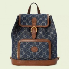 Gucci Interlocking G Backpack In GG Denim Jacquard