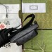 Gucci Black GG Supreme Belt Bag with Interlocking G Gucci Black GG Supreme Belt Bag with Interlocking G
