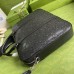 Gucci Medium Briefcase Bag In Black GG Embossed Leather Gucci Medium Briefcase Bag In Black GG Embossed Leather