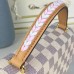 Louis Vuitton LV Croisette N50053 Damier Azur with Pink Braided Strap Louis Vuitton LV Croisette N50053 Damier Azur with Pink Braided Strap