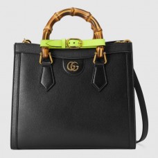 Gucci Diana Small Tote Bag In Black Leather Gucci Diana Small Tote Bag In Black Leather