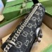 Gucci Dionysus Small Shoulder Bag In Black GG Denim