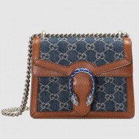 Gucci Dionysus Mini Bag In GG Washed Denim Gucci Dionysus Mini Bag In GG Washed Denim