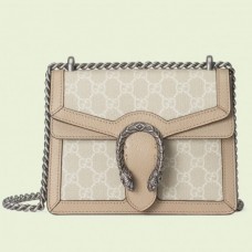 Gucci Dionysus Mini Bag In White GG Supreme Canvas Gucci Dionysus Mini Bag In White GG Supreme Canvas