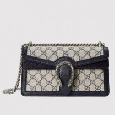 Gucci Dionysus Small Bag In Blue GG Supreme Canvas Gucci Dionysus Small Bag In Blue GG Supreme Canvas