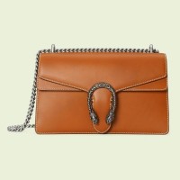 Gucci Dionysus Small Shoulder Bag In Brown Natural Leather Gucci Dionysus Small Shoulder Bag In Brown Natural Leather