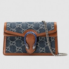 Gucci Dionysus Super Mini Bag In GG Washed Denim Gucci Dionysus Super Mini Bag In GG Washed Denim