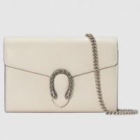 Gucci White Dionysus Mini Chain Leather Bag Gucci White Dionysus Mini Chain Leather Bag
