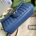 Gucci GG Marmont Small Bag In Blue Matelasse Calfskin Gucci GG Marmont Small Bag In Blue Matelasse Calfskin