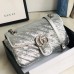 Gucci GG Marmont Small Shoulder Bag In Silver Sequin Gucci GG Marmont Small Shoulder Bag In Silver Sequin