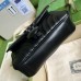 Gucci Black GG Marmont Mini Shoulder Bag with Black Hardware Gucci Black GG Marmont Mini Shoulder Bag with Black Hardware