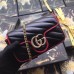 Gucci GG Marmont Super Mini Bag In Black Diagonal Leather Gucci GG Marmont Super Mini Bag In Black Diagonal Leather