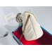 Gucci GG Marmont Mini Bucket Bag In White Matelasse Leather