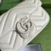 Gucci GG Marmont Belt Bag In White Matelasse Leather Gucci GG Marmont Belt Bag In White Matelasse Leather