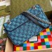 Gucci Blue GG Marmont Multicolor Canvas Small Bag Gucci Blue GG Marmont Multicolor Canvas Small Bag