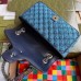 Gucci Blue GG Marmont Multicolor Canvas Small Bag Gucci Blue GG Marmont Multicolor Canvas Small Bag