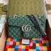 Gucci Green GG Marmont Multicolor Canvas Small Bag Gucci Green GG Marmont Multicolor Canvas Small Bag