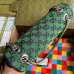 Gucci Green GG Marmont Multicolor Canvas Small Bag Gucci Green GG Marmont Multicolor Canvas Small Bag