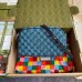 Gucci Blue GG Marmont Multicolor Small Shoulder Bag